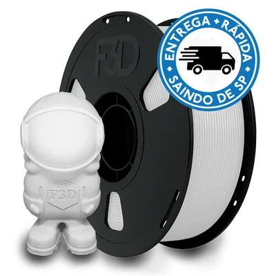 Filamento PLA Premium Branco para Impressora 3D 8