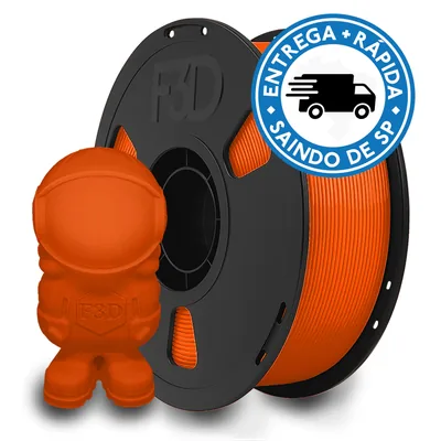 Filamento PLA Premium Laranja para Impressora 3D 8
