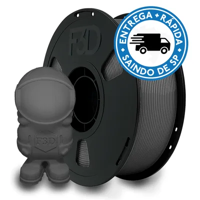 Filamento PLA Premium Cinza para Impressora 3D 8