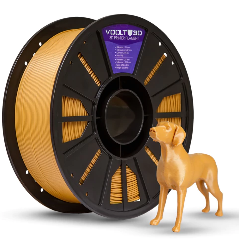 Filamento Voolt3D PLA Marrom Caramelo High Speed Premium - 1Kg para Impressora 3D — filamento para impressora 3D