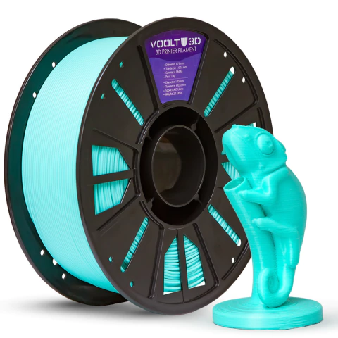Filamento Voolt3D PLA Verde Tiffany High Speed Premium - 1Kg para Impressora 3D — filamento para impressora 3D