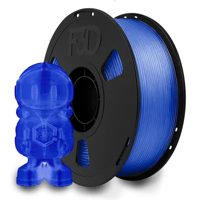 Filamento PLA Premium Azul Translúcido para Impressora 3D 1