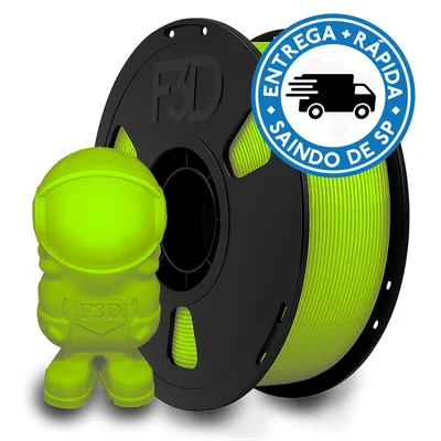 Filamento PLA Premium Verde Limão para Impressora 3D 8