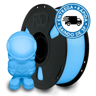 Filamento PLA Premium Azul Bebê para Impressora 3D 8