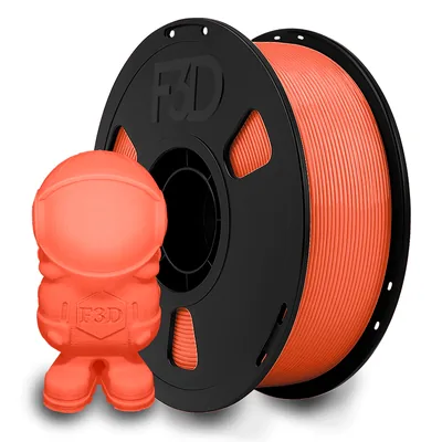 Filamento PLA Premium Laranja Neon para Impressora 3D 1